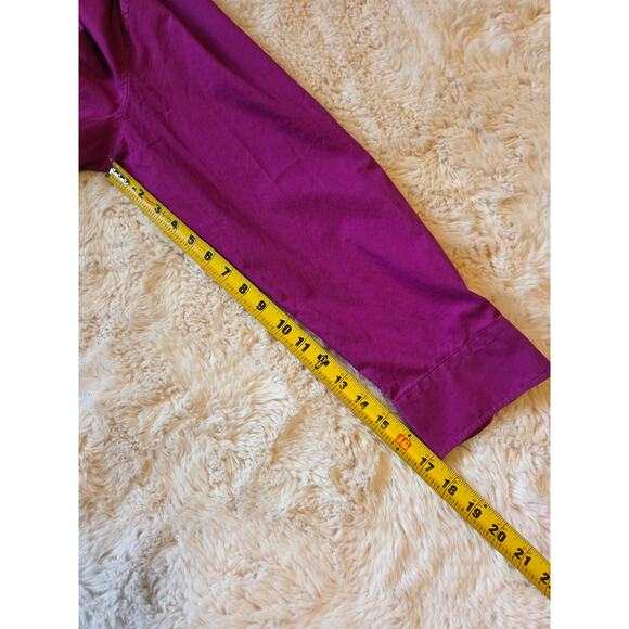 Lauren Ralph Lauren Magenta Collared Button Down Long Sleeve Dress shirt 2x - Picture 7 of 9